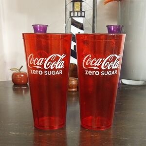 G.E.T.-Item No.6624-1 Coca Cola Red Zero Sugar Tumblers - Pair